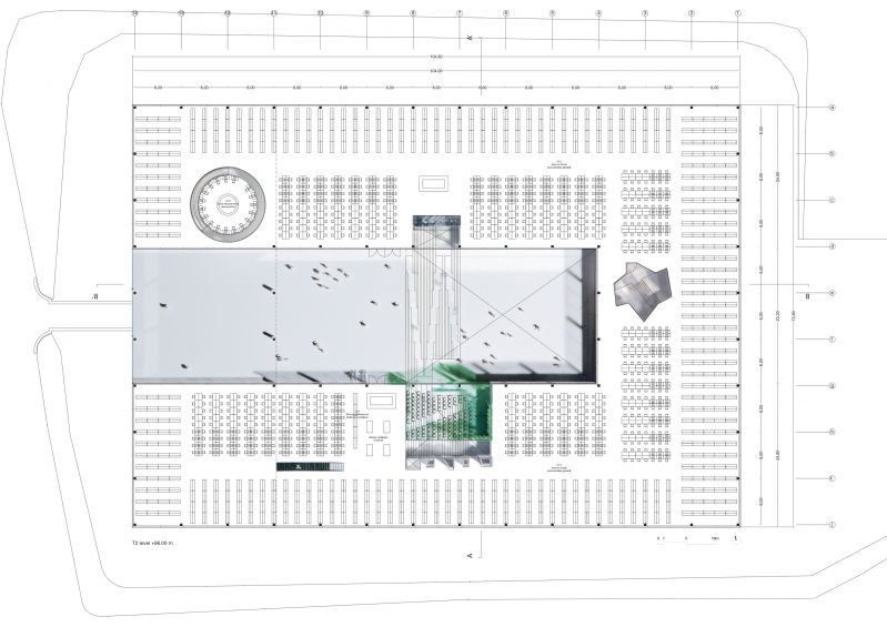 077 University Library Marne La Vallee Section Transversal T2 96 Plan