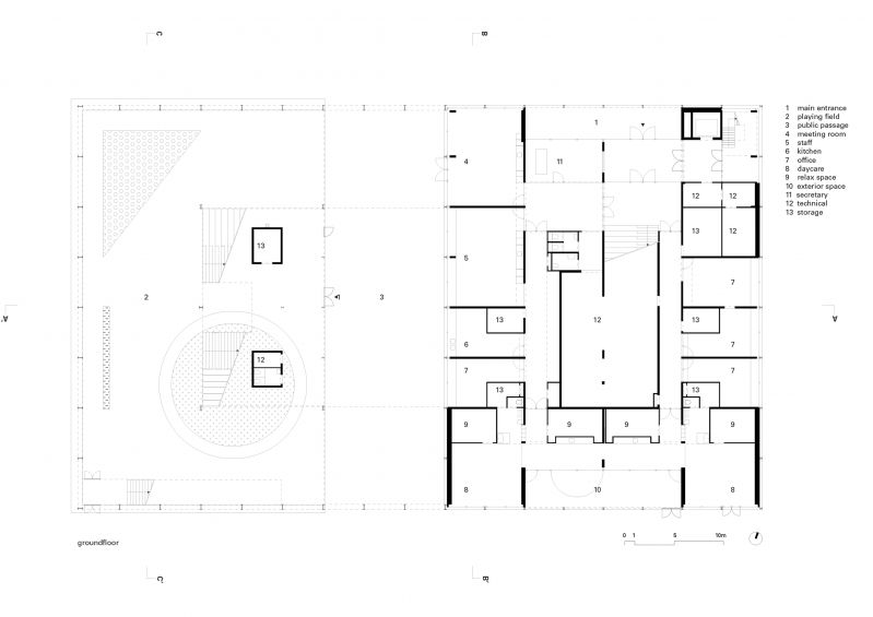 195 Melopee Multi Functional Schoolbuilding Ghent Floor 0 Legenda Eng