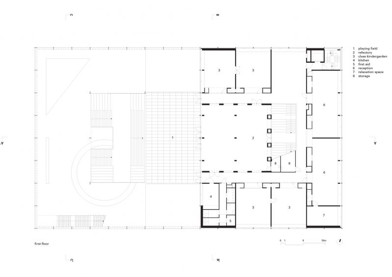 195 Melopee Multi Functional Schoolbuilding Ghent Floor 1 Legenda Eng