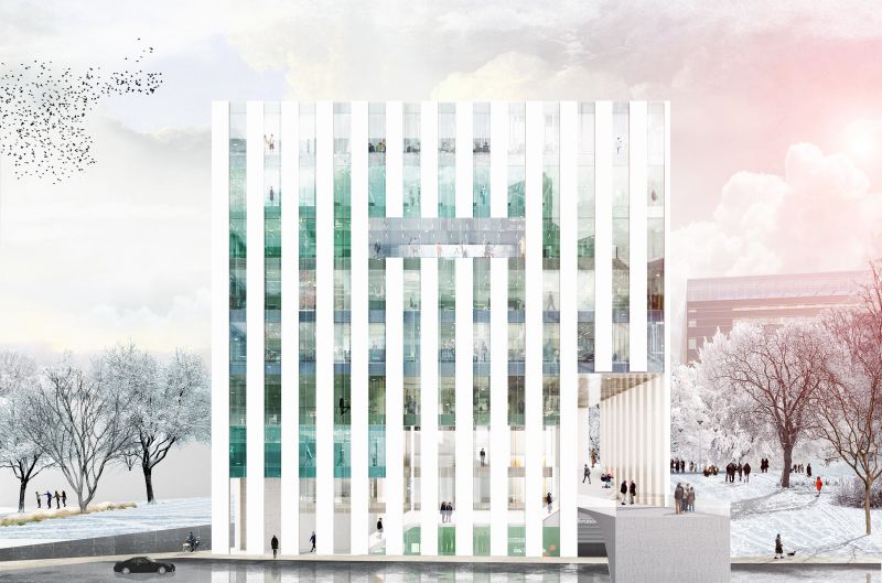 210 Learning Centre Brussels Facade North