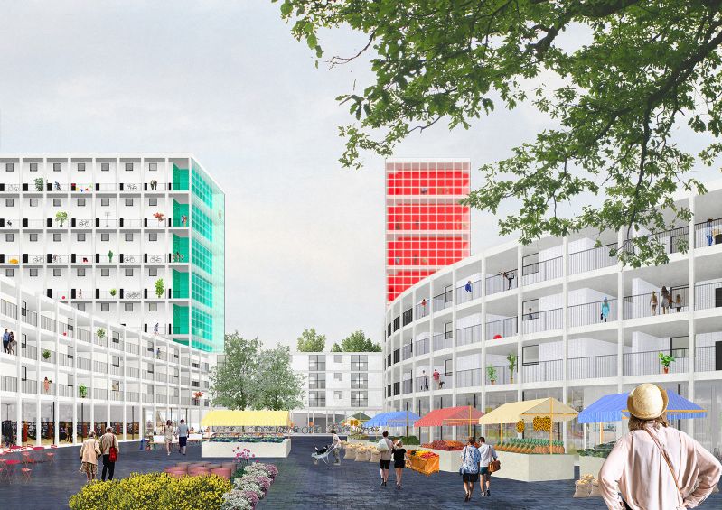 242 Ostend Social Housing Square