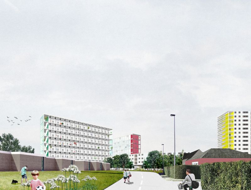 242 Ostend Social Housing View From Quarter