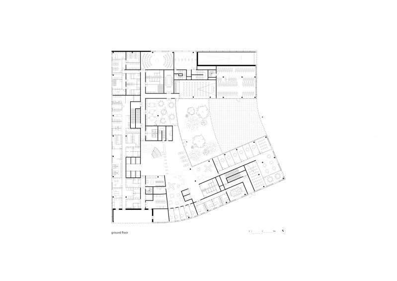 270 X24 Rectorat De Creteil Creteil Plan Rdc 1 200 Edited Hatch