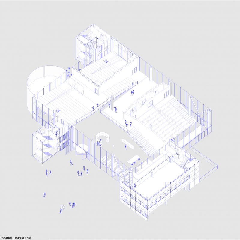339 Smak Kunsthal Entrance Axonometry 01