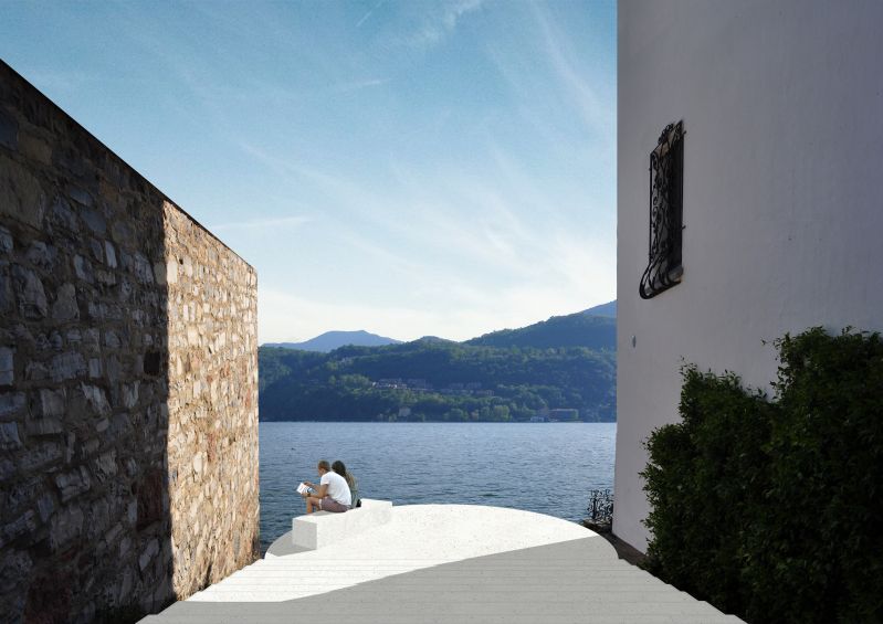 259 Morcote Switzerland Collage Lake Window