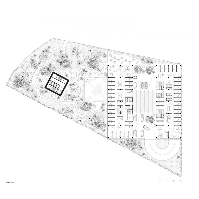 295 Xdga Minfindus Floor Plan Level 7 Atrium Typical Barre And Landscape