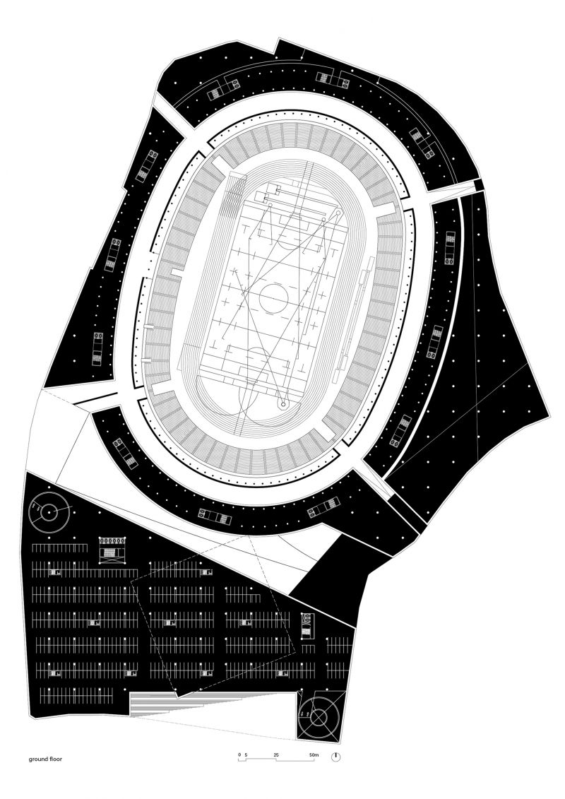 163 National Stadium Tokyo Plan 00 Mezz